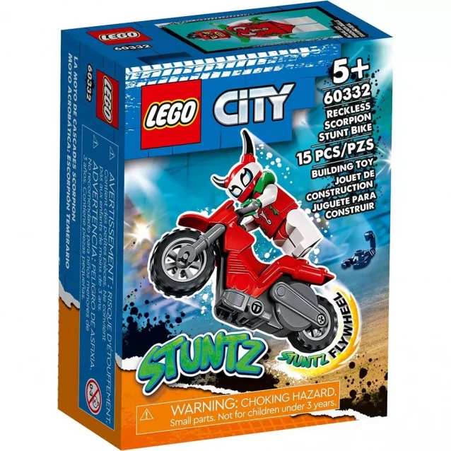 Конструктор LEGO City Stuntz Каскадерський мотоцикл Авантюрного скорпіона (60332) - 1