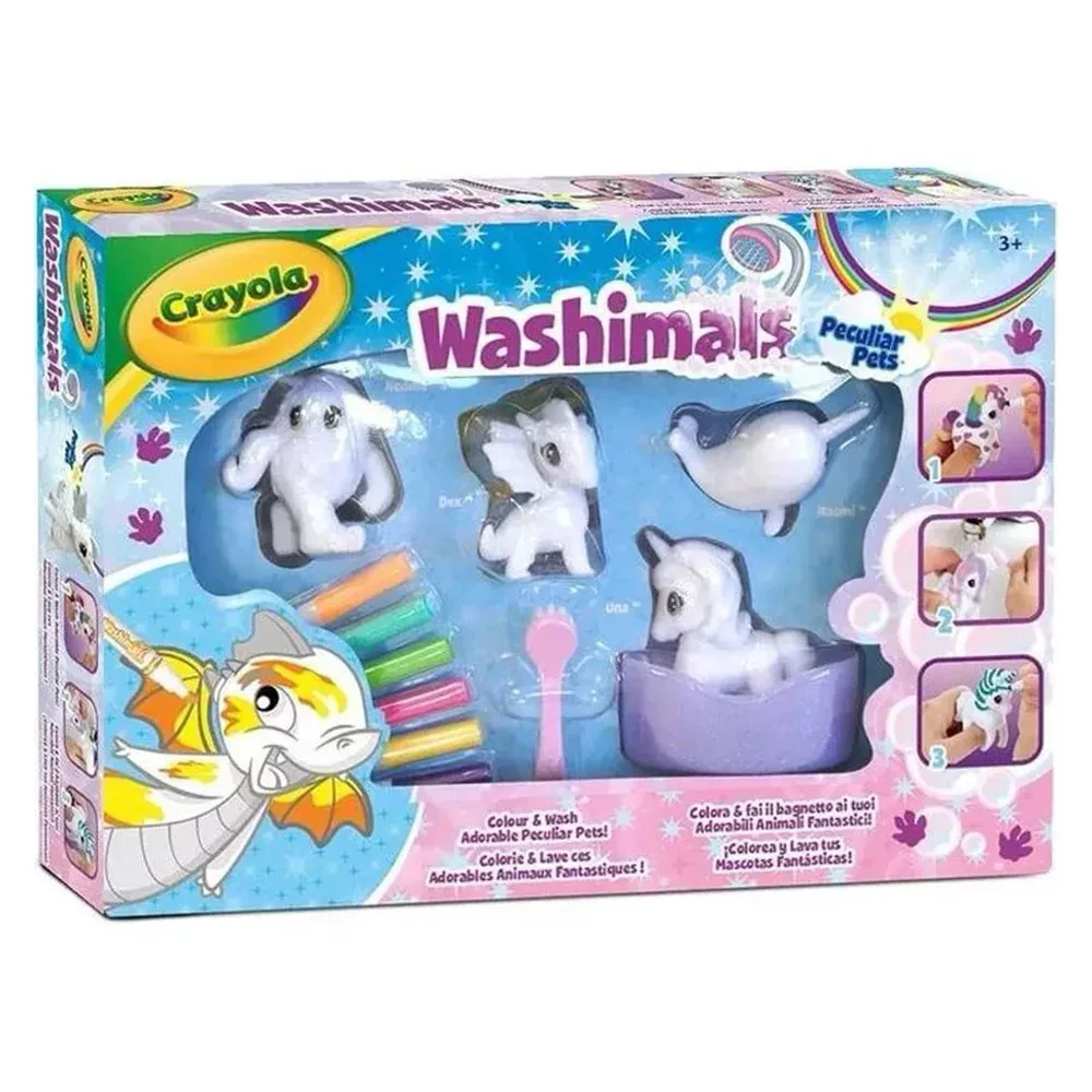 Набор для творчества Crayola Washimals Сказочные животные с ванной  (25-7191) купить в интернет магазине с доставкой по Украине