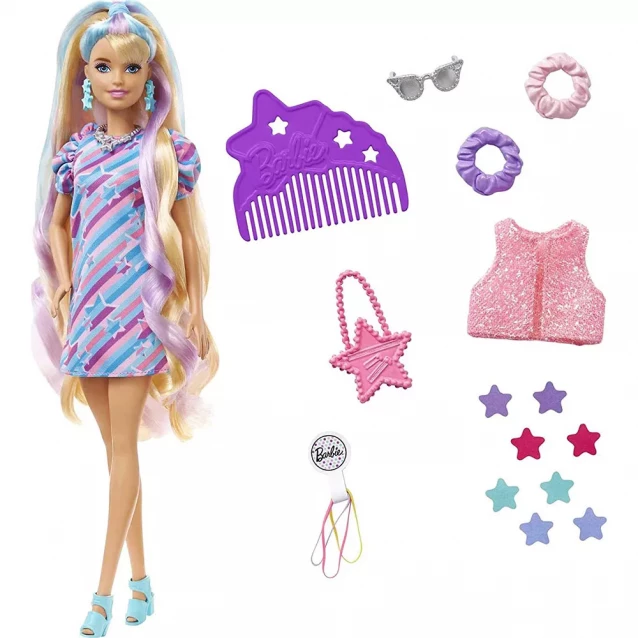 Лялька Barbie Totally Hair Зіркова красуня (HCM88) - 3