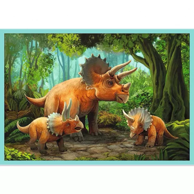 Пазлы Trefl 10в1 Знакомьтесь со всеми динозаврами (90390) - 11
