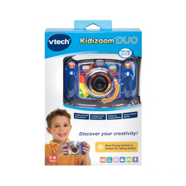 VTech KIDIZOOM дитяча цифрова фотокамера-DUO Blue - 7