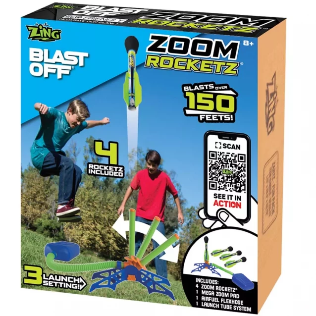 Запускач з ракетами іграшковий Zing Zoom Rocketz (ZB523) - 5