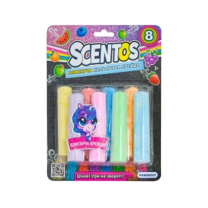 Цветные мелки Scentos Яркие блестки (40165) детская игрушка