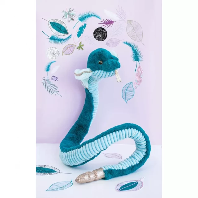 М'яка іграшка Doudou Смарагдова кобра 100 см (HO2975) - 3