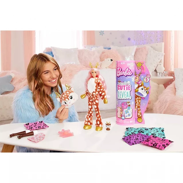 Лялька Barbie Cutie Reveal Зимовий блиск Оленя (HJL61) - 6