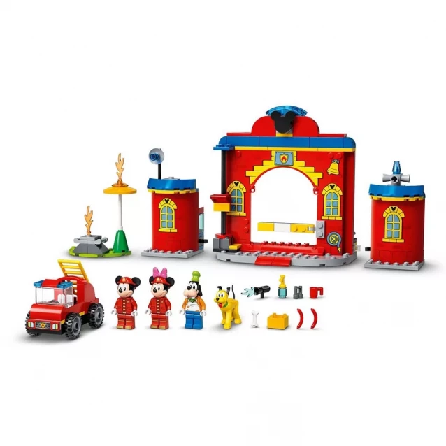 Конструктор LEGO Пожежне Депо Й Машина Міккі І Його Друзів (10776) - 4
