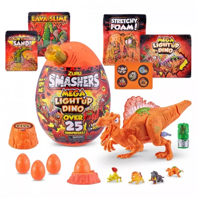 Игрушка в наборе SMASHERS Light-Up Dino Mega с аксессуарами-B - 2