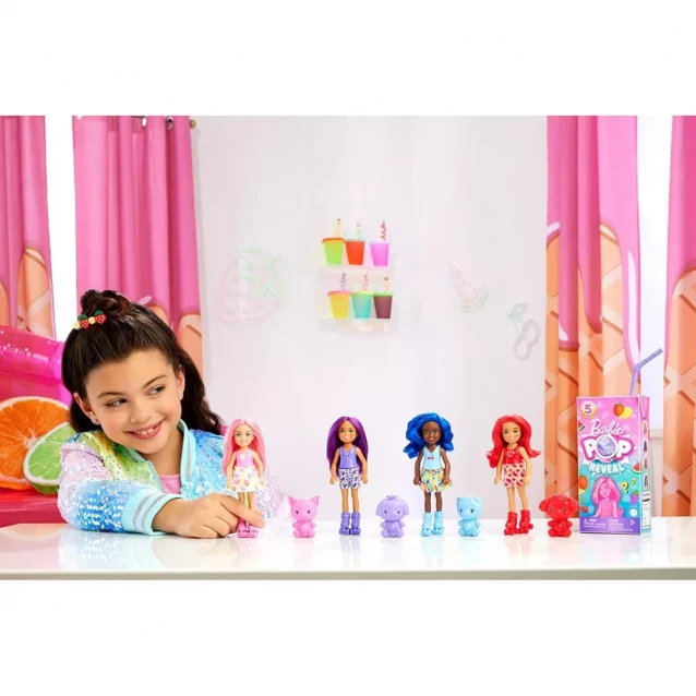 Лялька Barbie Pop Reveal Соковиті фрукти Челсі та друзі в асортименті (HRK58) - 7