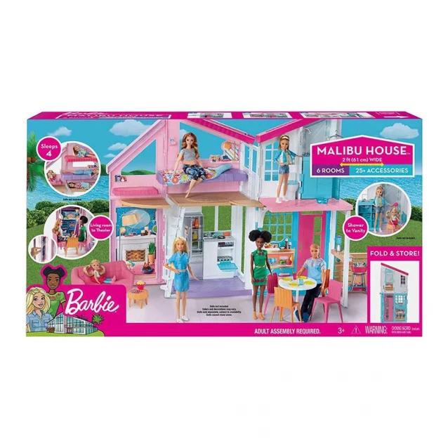MATTEL BARBIE АКСЕССУАРЫ Дом Barbie "Малибу" - 4