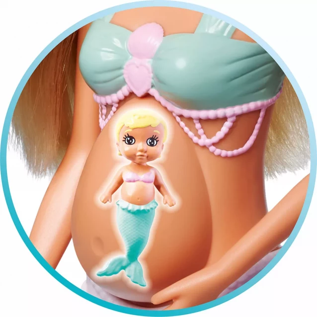 Кукольный набор Штеффи-беременная и Кевин "Семья русалок" с малышом, аксесс., 3+ - 7
