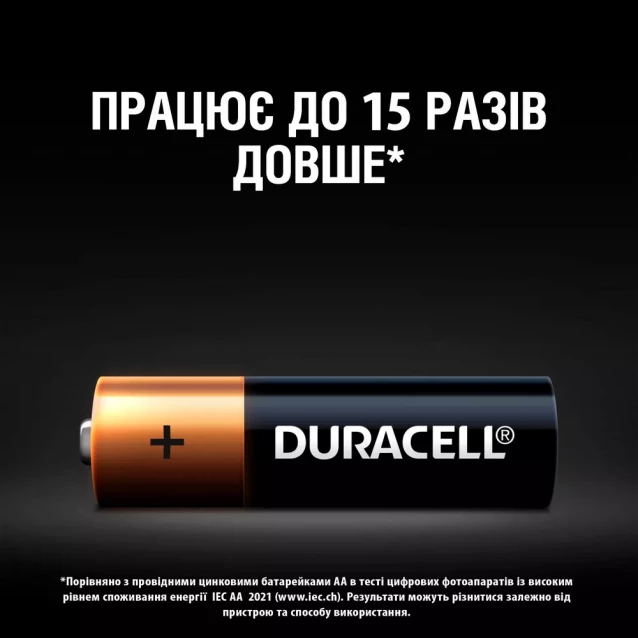 Батарейки лужні Duracell AA 4 шт (5006200/5014441) - 4
