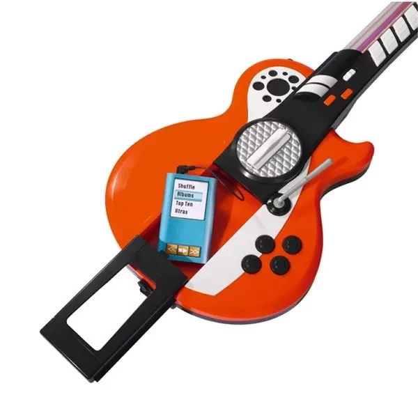 SIMBA TOYS Музыкальный инструмент Гитара с разъемом для MP3-плеера, 8 муз. эффектов, 66 см, 6 - 3