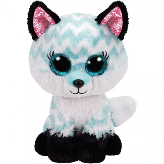 Дитяча іграшка м’яконабивна Beanie Boo's Блакитна лисиця "ATLAS" 15см - 1