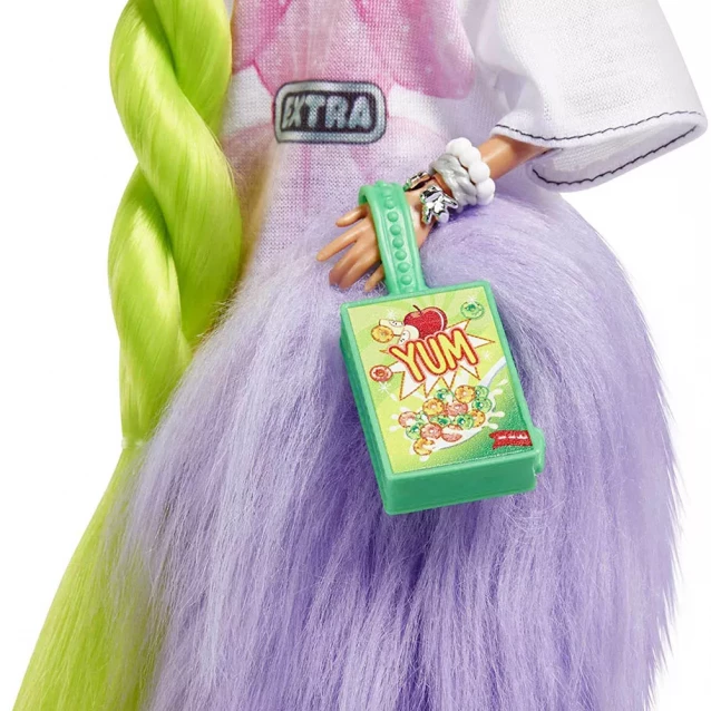 Лялька Barbie "Екстра" з неоново-зеленим волоссям (HDJ44) - 4