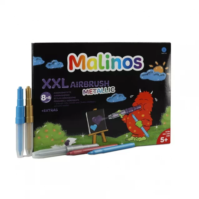 MALINOS Фломастери та аерографи Malinos Metallic XXL (8+8 шт) MA-300969 - 6