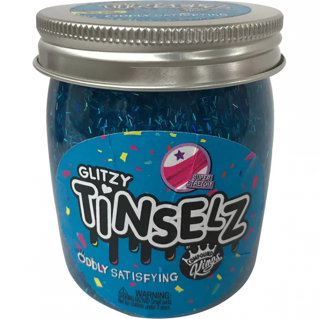 Лизун Slime - Glitzy Tinselz, аромат "Малина", 210 g (г) - 1