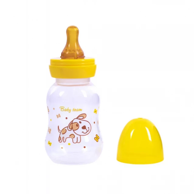 Пляшечка для годування Baby Team з латексною соскою 125 мл, 0+ (1300) - 6