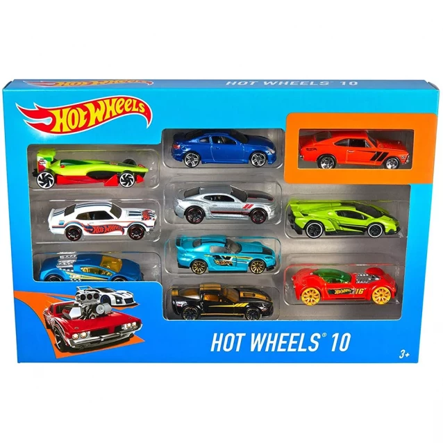 Базові машинки Hot Wheels 10 од. у комплекті (54886) - 4