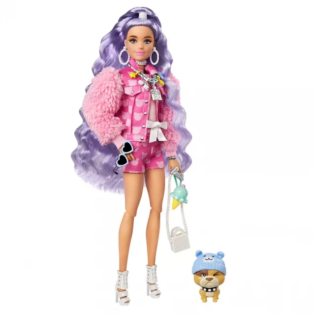 Лялька Barbie Extra з бузковим волоссям (GXF08) - 1