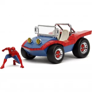 Автомодель Jada Marvel Мстители Багги с фигуркой Человека Паука 1:24 (365151) детская игрушка