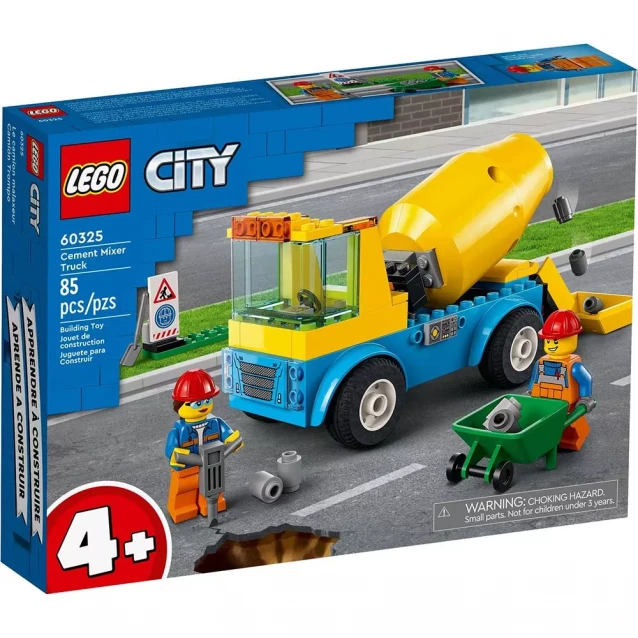 Конструктор LEGO City Вантажівка-бетонозмішувач (60325) - 1