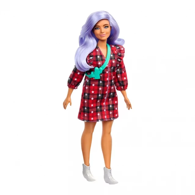 Лялька Barbie Модниця у клітчастій сукні (GRB49) - 1