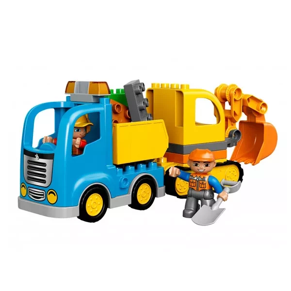 Конструктор LEGO Duplo Вантажівка Та Гусеничний Екскаватор (10812) - 7