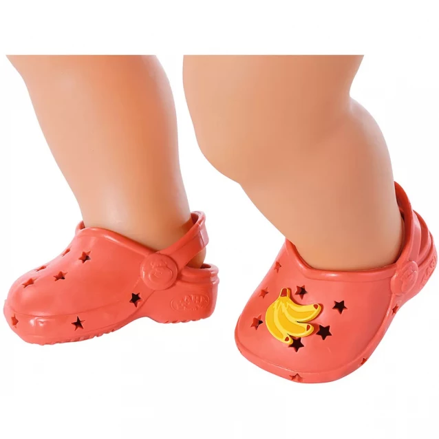 Zapf Взуття для ляльки BABY BORN - СВЯТКОВІ САНДАЛІ З ЗНАЧКАМИ (на 43 cm,червоні) 828311-3 - 2