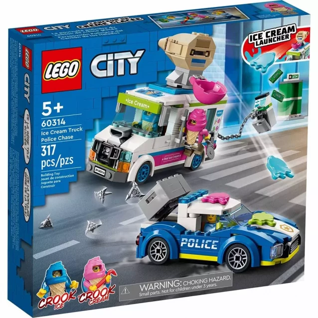 Конструктор LEGO City Полицейское преследование фургона с мороженым (60314) - 1