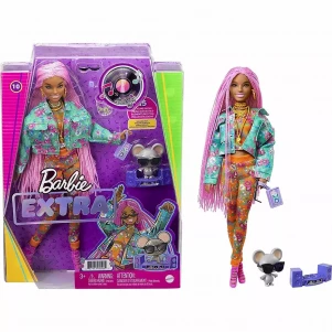 Лялька Barbie "Екстра" з рожевими дредами  лялька Барбі