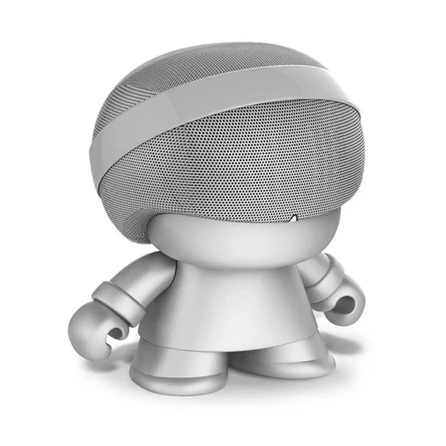 Акуст. стереосистема XOOPAR - GRAND XBOY (20 cm,серебр.,Bluetooth,микроф,аудио&USB-каб.,LED) - 1