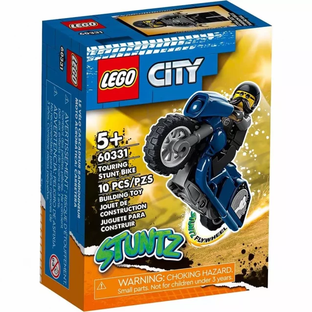 Конструктор LEGO City Stuntz Туристический каскадерский мотоцикл (60331) - 1
