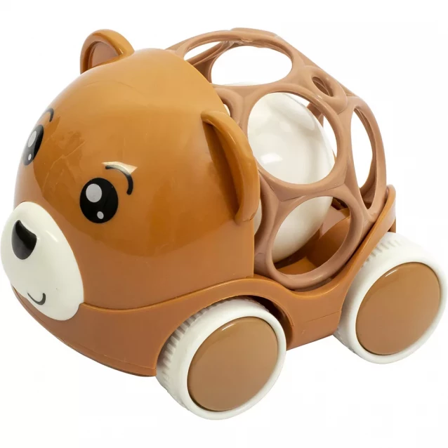 Іграшка-брязкальце Baby Team Машинка-ведмедик (8414) - 1