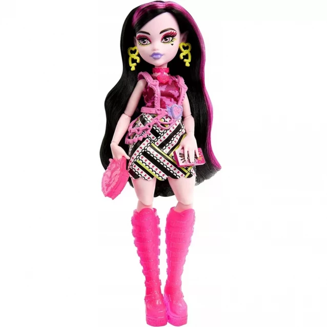 Кукла с сюрпризами Monster High Неоновые и бомбардировщики Ужас-секреты Дракулоры (HNF78) - 5