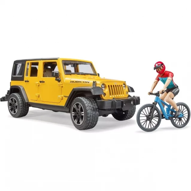 Набір - джип Jeep Rubicon з фігуркою велосипедиста на гірському байці - 3