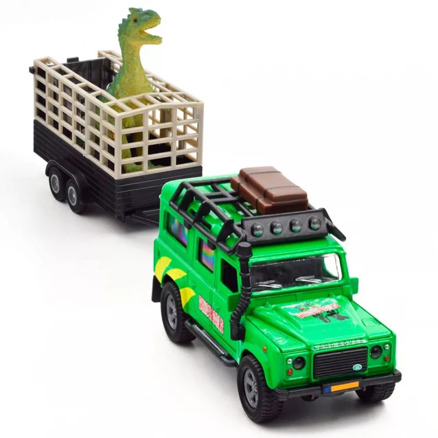 Автомодель TechnoDrive Land Rover с прицепом и динозавром (520178.270) - 7