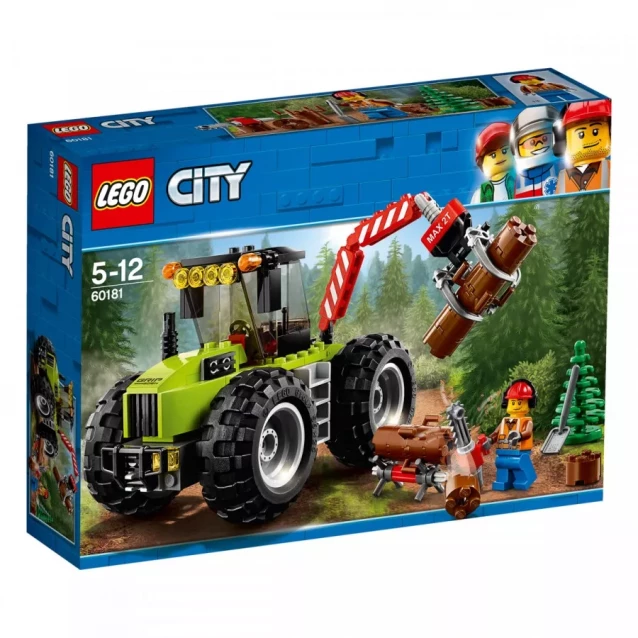 Конструктор LEGO City Лісоповальний Трактор (60181) - 1