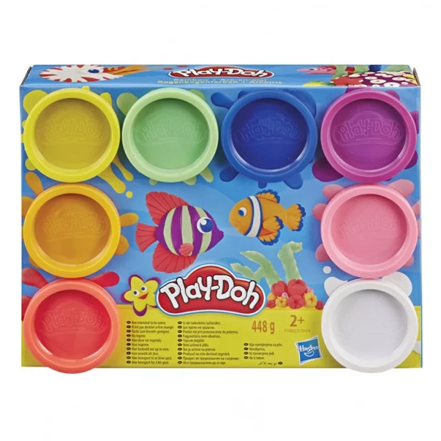 HASBRO Play-Doh Набор 8 баночек, 448г - 6