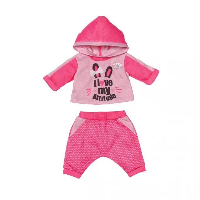 Zapf Набір одягу для ляльки BABY BORN - СПОРТИВНИЙ КОСТЮМ ДЛЯ БІГУ (на 43 cm, рожевий) 830109-1 - 1