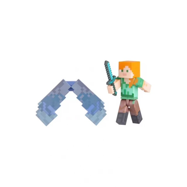Коллекционная фигурка Minecraft Alex with Elytra Wings серия 4 - 2