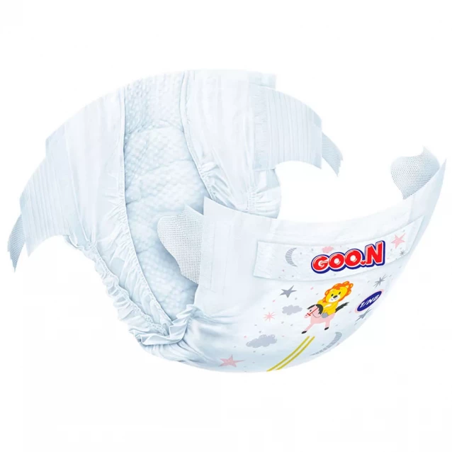 Подгузники GOO.N Premium Soft для детей 4-8 кг (размер 2(S), на липучках, унисекс, 18 шт) - 3