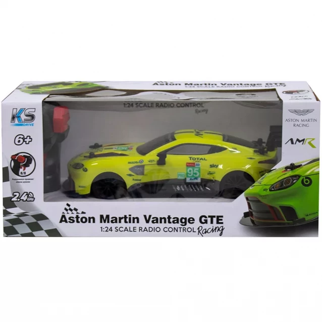 Автомобіль KS DRIVE на р/к - ASTON MARTIN NEW VANTAGE GTE (1:24, 2.4Ghz, зелений) - 10