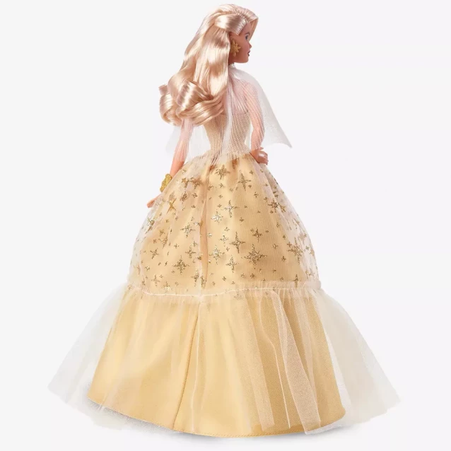 Кукла Barbie Collector Праздничная в роскошном золотистом платье (HJX04) - 8