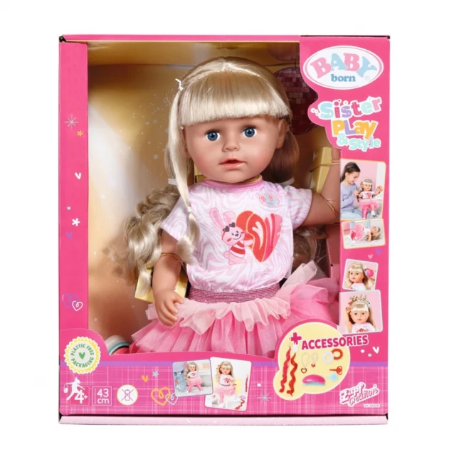 Кукла Baby Born Стильная сестричка 43 см (833018) - 11