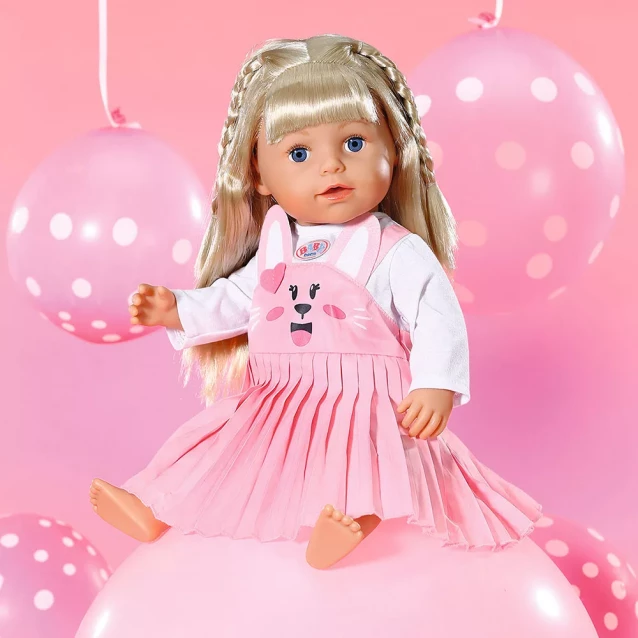 Одяг для ляльки Baby Born Сукня із зайкою 43 см (832868) - 4