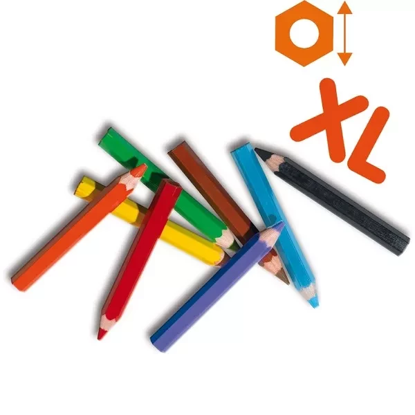 Набір воскових кольорових олівців серії "My first" - ВЕСЕЛКА (8 кольорів) - 2