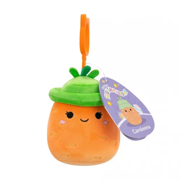 М'яка іграшка на кліпсі Squishmallows Морквинка Кароліна 9 см (SQCP00462) - 7