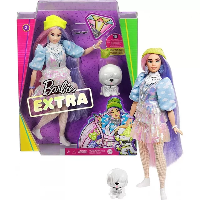 Кукла Barbie Extra в салатовой шапочке (GVR05) - 1