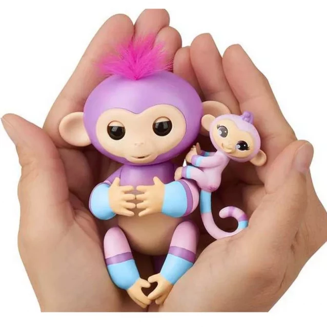 Fingerlings Гламурная ручная обезьянка Вайлет с мини-обезьянкой - 3