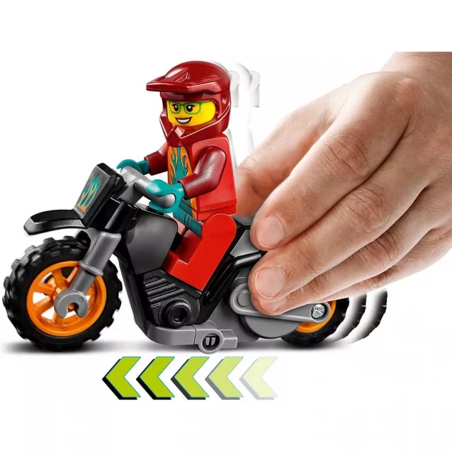 Конструктор LEGO City Stuntz Огненный каскадерский мотоцикл (60311) - 6
